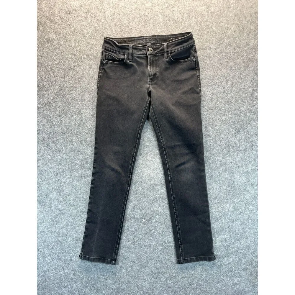 DL1961 Jeans Women's 27 Angel‎ Mid Rise Skinny Ankle Black Stretch Denim Pants